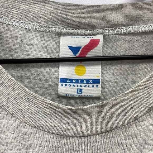 VTG Hill US Air Force Base Gray T-Shirt Size L Utah Single Stitched Distressed - Picture 4 of 10